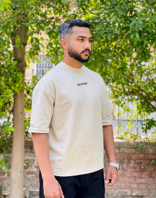 Beige Essential Oversized Tee